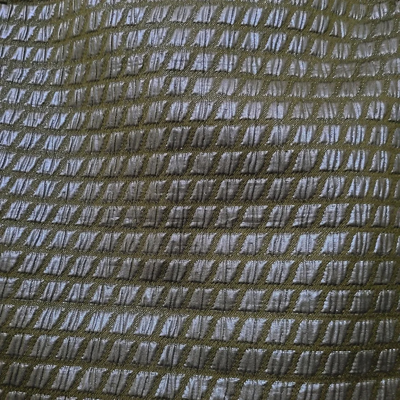 Tibi Quilted Front Hem Scalloped Mini Skirt Metallic Blue Size 0 - Picture 7 of 9